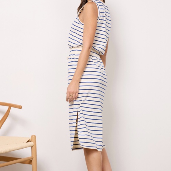 Evereve Alice Stripped Dress M - Picture 2 of 5